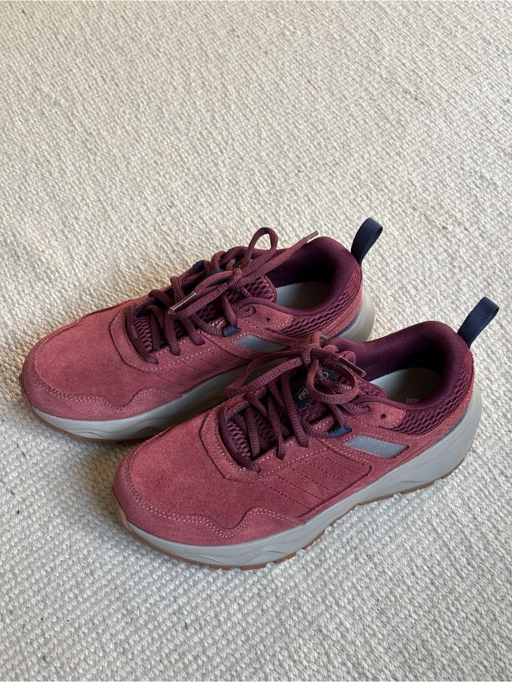 Columbia Women’s Burgundy Suede Sneakers